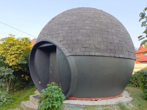 Готовый круглый дом под ключ — фото реализованного проекта в Московской области.