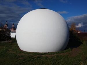 Строительство круглых домов под ключ — пример готового круглого дома.